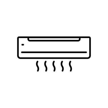 Klima ikonu. Elektronikle ilgili ikon. çizgi simgesi tarzı. Basit tasarım düzenlenebilir