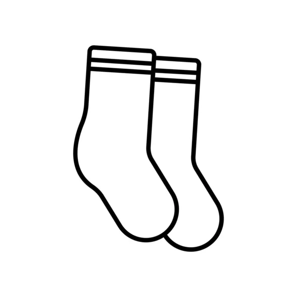 Піктограма Шкарпетки Ікона Пов Язана Освітою Стиль Лінії Піктограми Простий — стоковий вектор