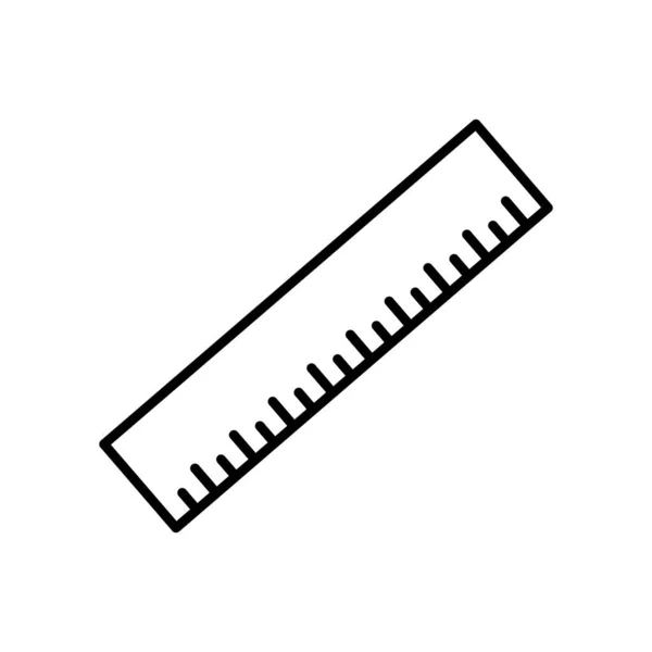 Ruler Icon Icon Related Education Line Icon Style Simple Design — 图库矢量图片