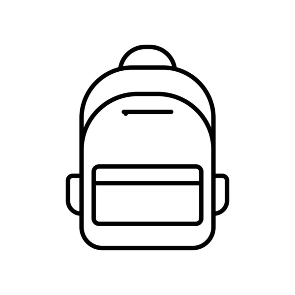 School Bag Icon Icon Related Education Line Icon Style Simple — Archivo Imágenes Vectoriales