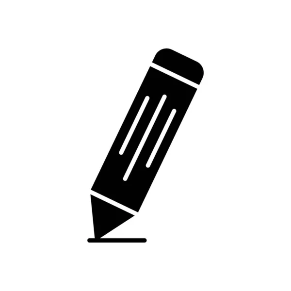 Pencil Icon Icon Related Write Education Glyph Icon Style Solid — Stockový vektor