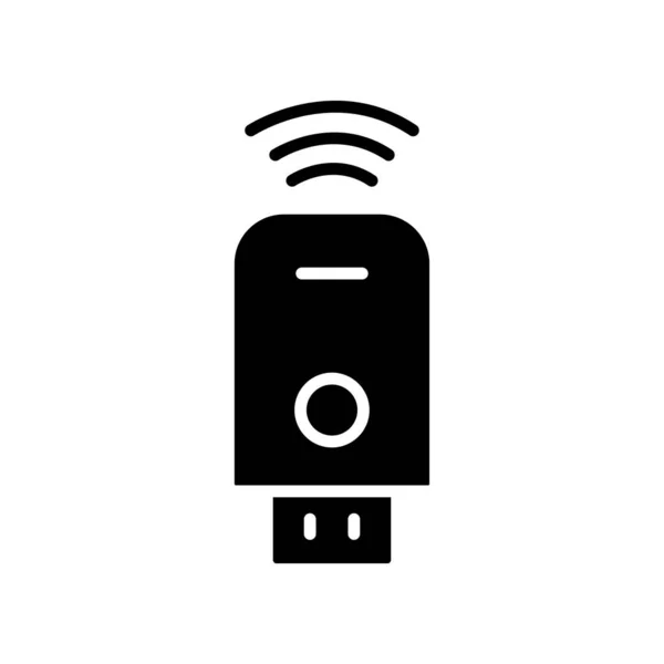 Usb Icon Icon Related Technology Smart Device Usb Signal Glyph — Vetor de Stock