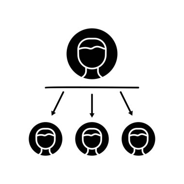 People icon. icon related to discussion, business. Glyph icon style, solid. Simple design editable