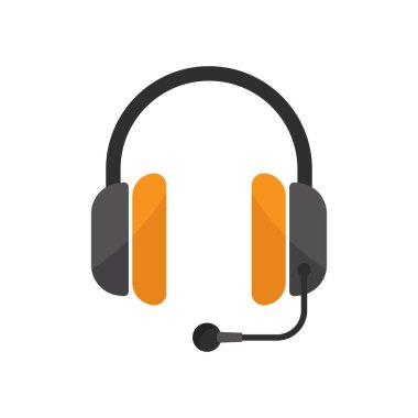 Headphone icon. Icon related to electronic, technology. Flat icon style. Simple design editable
