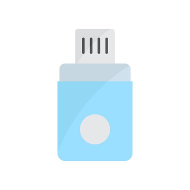 USB Flashdisk icon. Icon related to electronic, technology. Flat icon style. Simple design editable