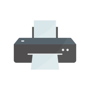 Printer icon. Icon related to electronic, technology. Flat icon style. Simple design editable