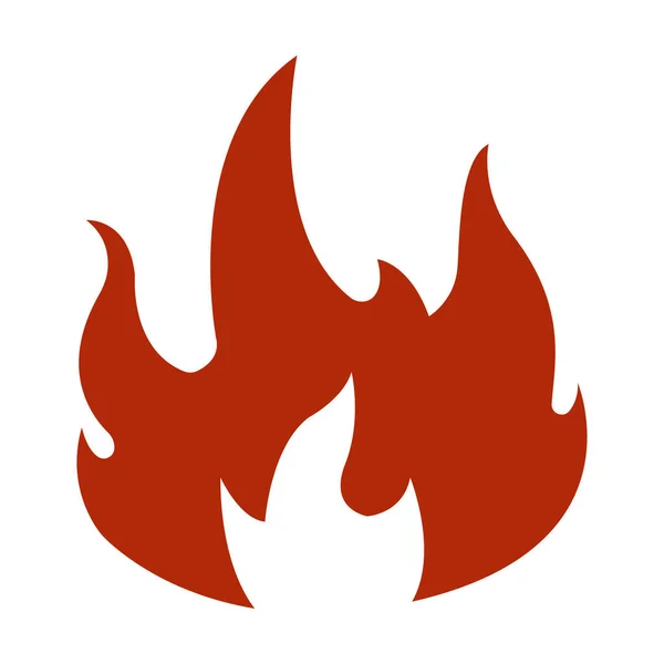 火のアイコンイラスト イラストフラットアイコンスタイル シンプルなデザイン編集可能 — ストックベクタ