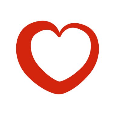 Kalp çizgisi ikonu çizimi. Basit tasarım düzenlenebilir. Tasarım vektörü