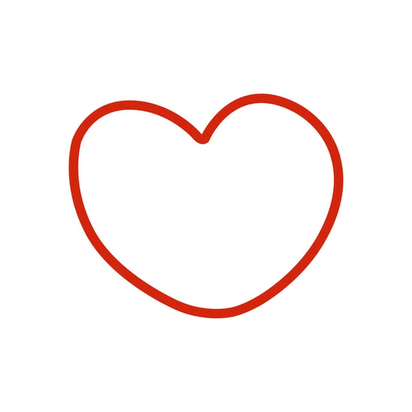 Heart Line Icon Illustration Simple Design Editable Design Vector — Stock Vector
