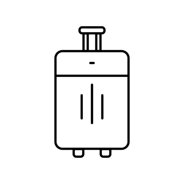 Symbolbild Für Die Reisetasche Symbol Zusammenhang Mit Urlaub Einfache Gestaltung — Stockvektor