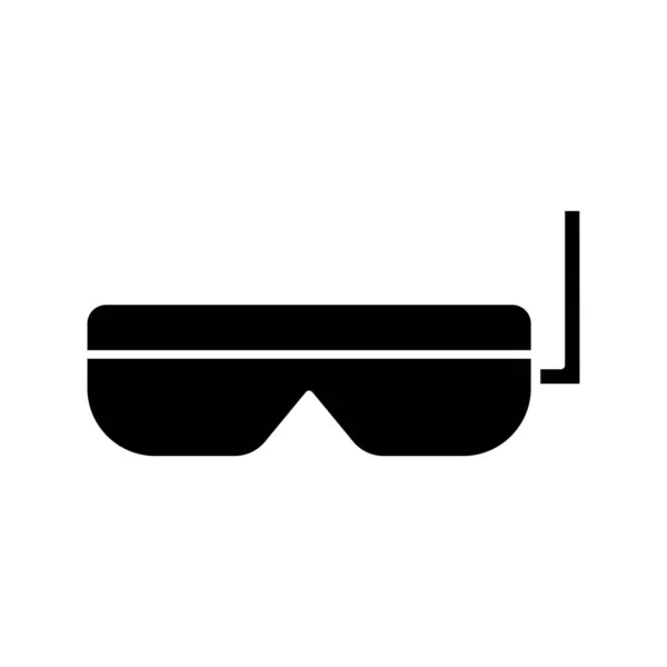 Ikona Glyfu Plaveckých Brýlí Ilustrace Ikona Související Plaváním Jednoduchý Design — Stockový vektor