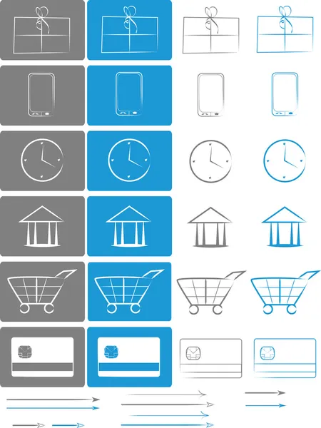 E-shop E-comerce Icon set 