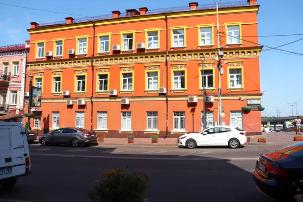 Kiev Ucrânia Agosto 2019 Old Modern Historic Upscale Town Colorful — Fotografia de Stock