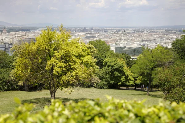 Beautiful view of Budapest from the Gellért Hill