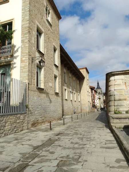 Vitoria Gasteiz Spanya Daki Eski Sokak Mimarisi — Stok fotoğraf