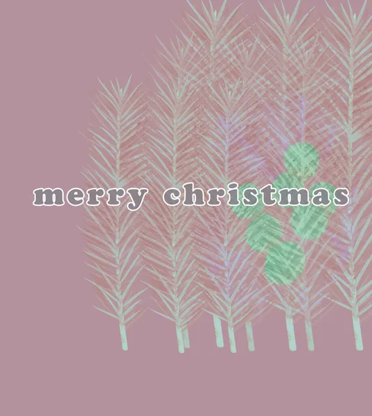 Karácsonyi Ünnepi Üdvözlőlap Online Közzétételre — Stock Fotó
