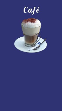 Sade arkaplan ve metin içeren kafe resmi