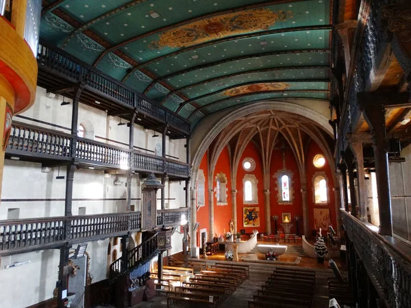Renesansowy Kościół Vicentego Urrugne Francja Maj 2022 — Zdjęcie stockowe