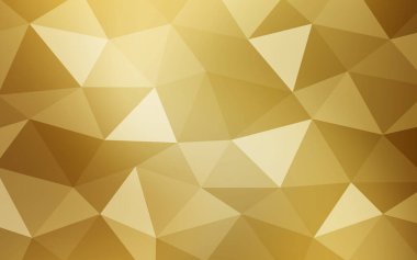 Altın arka plan. Soyut geometrik çokgen tasarımı. Vektör çizimi. Bölüm 10