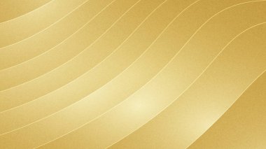Çizgi eğrisi tasarımlı altın arkaplan. Vektör çizimi. Bölüm 10