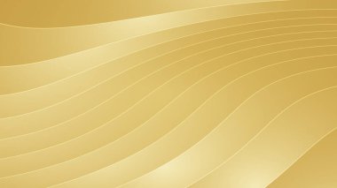 Çizgi eğrisi tasarımlı altın arkaplan. Vektör çizimi. Bölüm 10