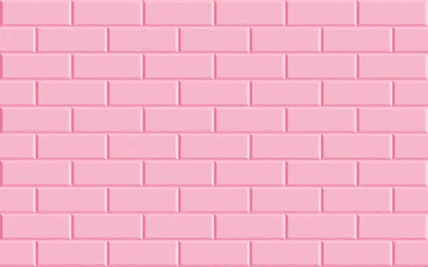 Pembe tuğla duvar arka planı. Soyut geometrik dikişsiz desen tasarımı. Vektör illüstrasyonu.