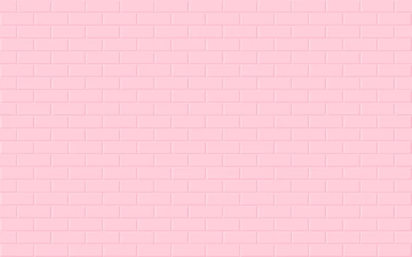 Pembe tuğla duvar arkaplanı, soyut geometrik kusursuz desen tasarımı, Vektör illüstrasyonu 