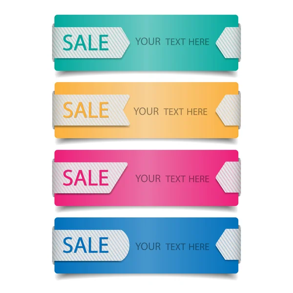 Sale banners — Stock Vector