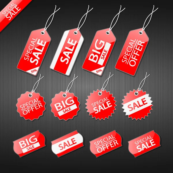 Set of tags for sale. — Stock Vector