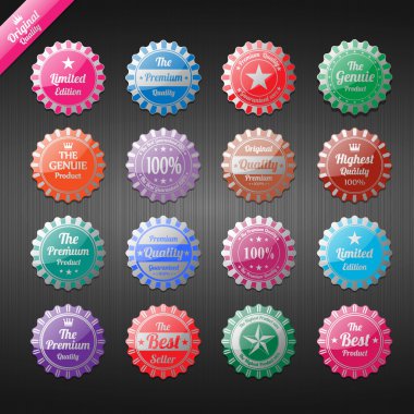 Vektör kümesi: vintage etiketleri