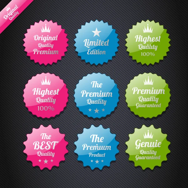 Vector set: vintage labels — Stock Vector