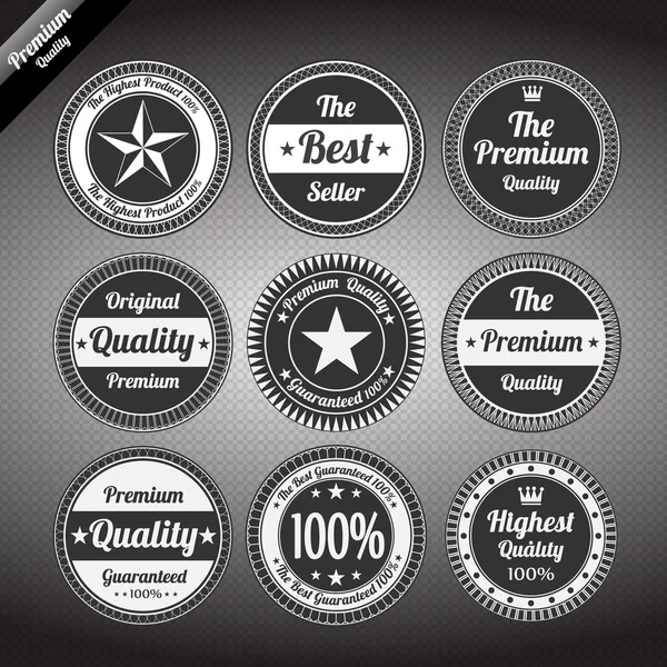 Vector set: vintage labels — Stock Vector