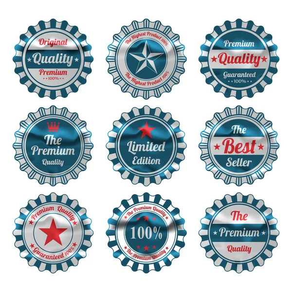 Vector set: vintage etiketten — Stockvector