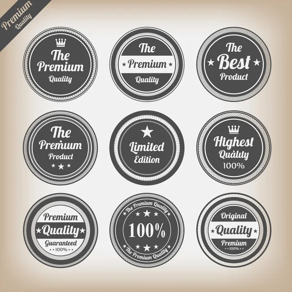 Vector set: vintage labels — Stock Vector