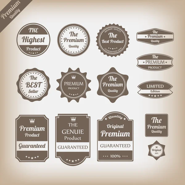 Set de vectores: etiquetas vintage — Vector de stock