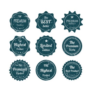 Retro vintage grunge Etiketler.