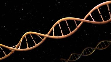 DNA, Teknoloji ve Tıbbi Konseptlerin yakın çekim videosu