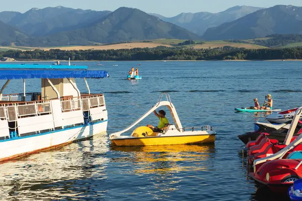 Boat Lake Sunny Day Summer High Quality Photo — Stock Fotó