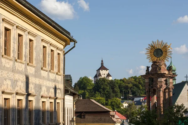 Slovakya Nın Banska Stiavnica Kentinin Tarihi Merkezi Yüksek Kalite Fotoğraf — Stok fotoğraf