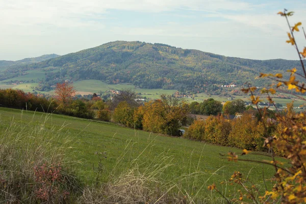 Hilly Rural Landscape Autumn Season High Quality Photo — Stock Photo, Image