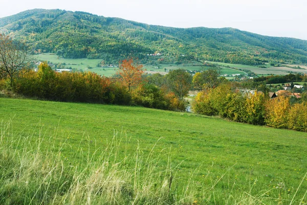Hügelige Ländliche Landschaft Herbst Hochwertiges Foto — Stockfoto