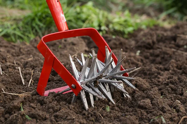 Cultivator Effective Manual Tool Tillage Loosening Bed — Stock Photo, Image
