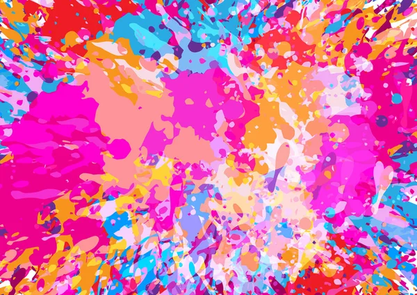 Αφηρημένο Διάνυσμα Χρώμα Splatter Χρώμα Σχεδιασμό Φόντο Εικονογράφηση Διάνυσμα Σχεδιασμό — Διανυσματικό Αρχείο