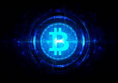 Soyut vektör teknolojisi şifrelemesi. Gelecekçi kavramda vektör bitcoin. Çizim vektörü tasarımı arkaplanı