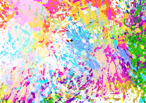 Abstract Vector Color Paint Splatter Design Background Ilustração Vector Design — Vetor de Stock