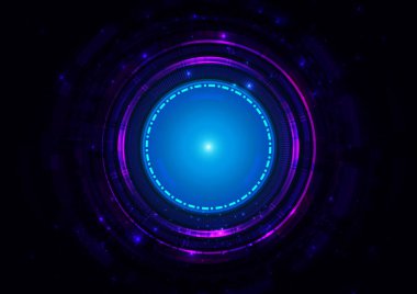 Soyut vektör mavi dijital teknoloji kavramı. Soyut vektör fütüristik tasarımı. Çizim vektörü tasarımı arkaplanı