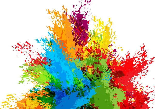 Abstrato Respingo Colorido Design Fundo Desenho Vetor Ilustração — Vetor de Stock