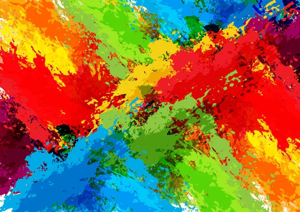 Абстрактные Брызги Красочный Дизайн Фона Иллюстрационный Вектор — стоковый вектор