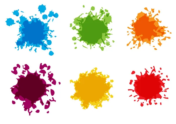 Абстрактный Векторный Цвет Брызг Сером Фоне Дизайн Вектора Иллюстрации — стоковый вектор