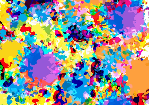 Абстрактные Векторные Брызги Шаблон Многоцветный Дизайн Фона Дизайн Вектора Иллюстрации — стоковый вектор